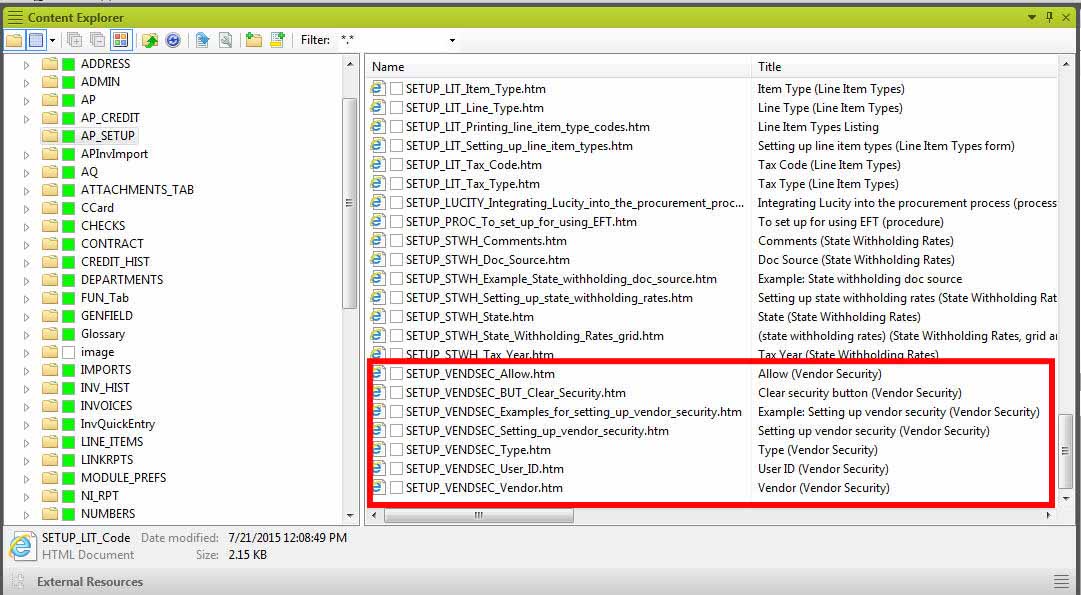 Vendor Security form help screenshot 2